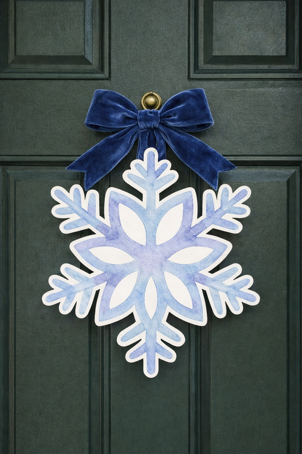 Midnight Blue Snowflake Hanger