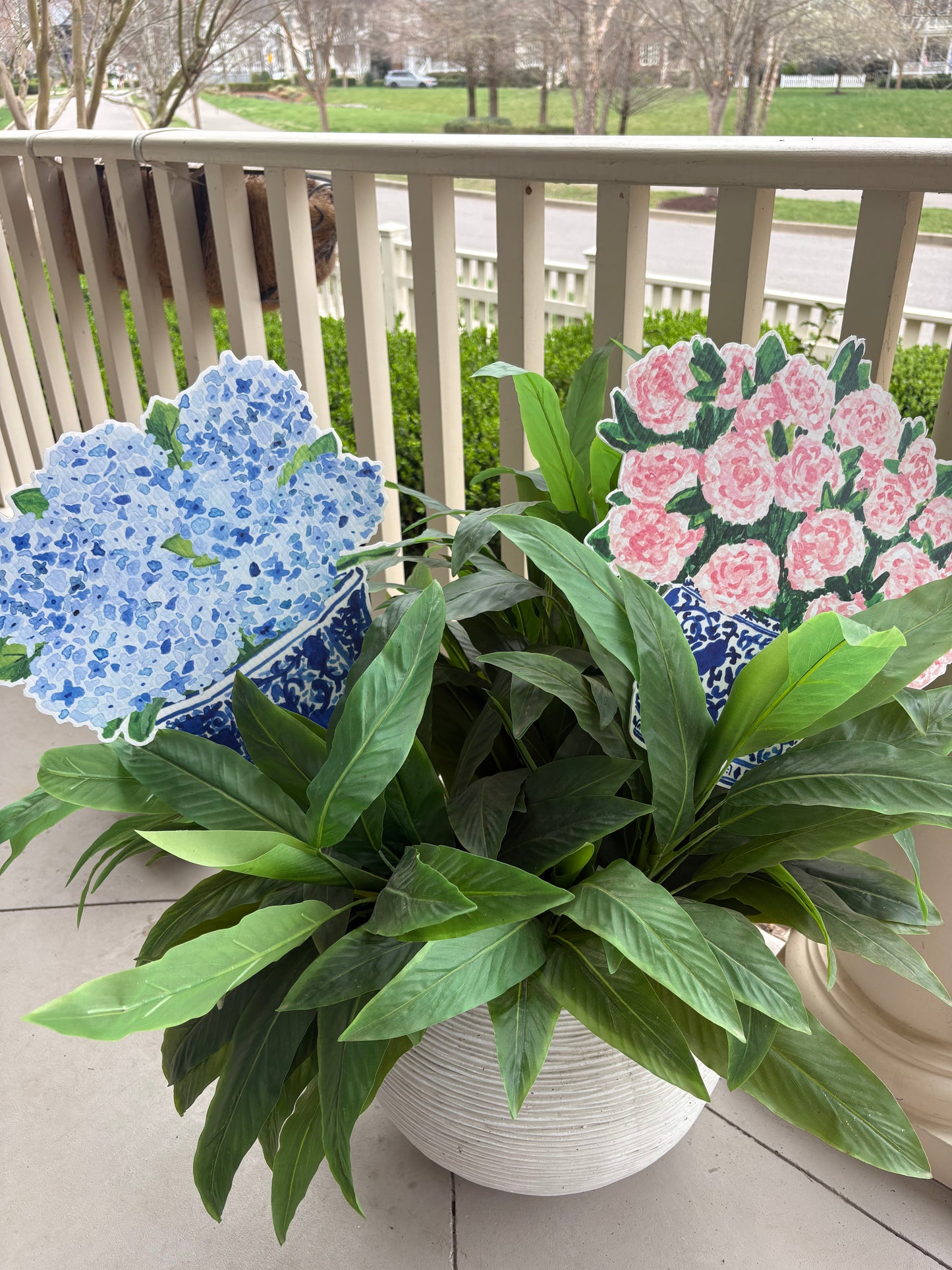 Summer Hydrangea Pot Stake