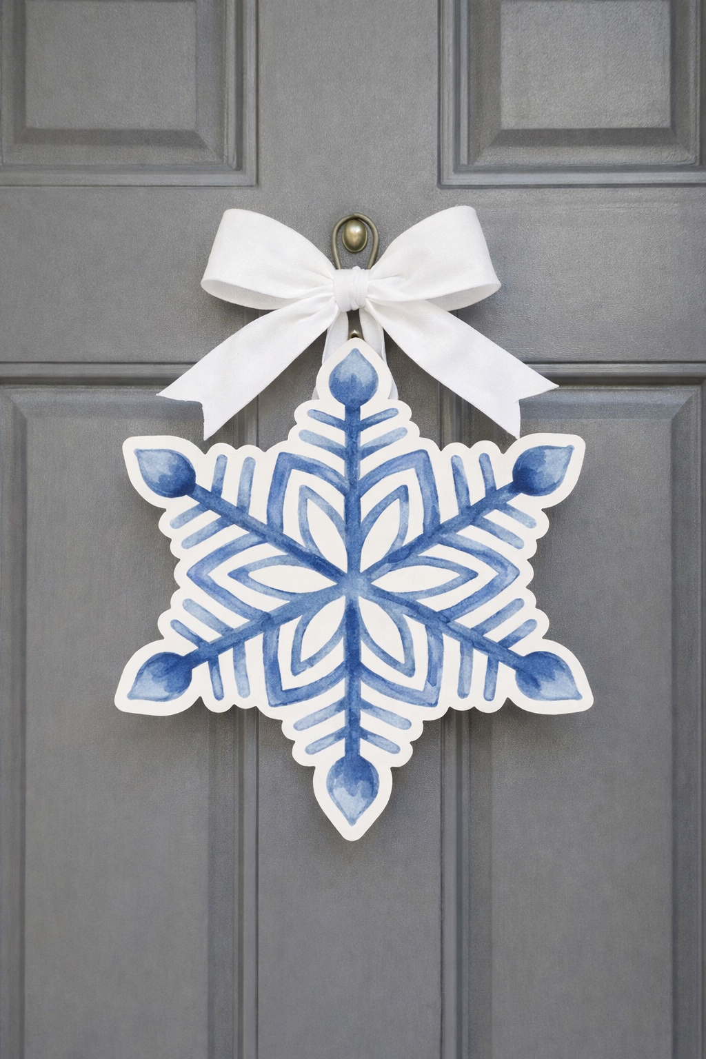 Blue Winter Snowflake Hanger