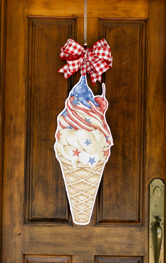 Star-Spangled Ice Cream Cone Hanger
