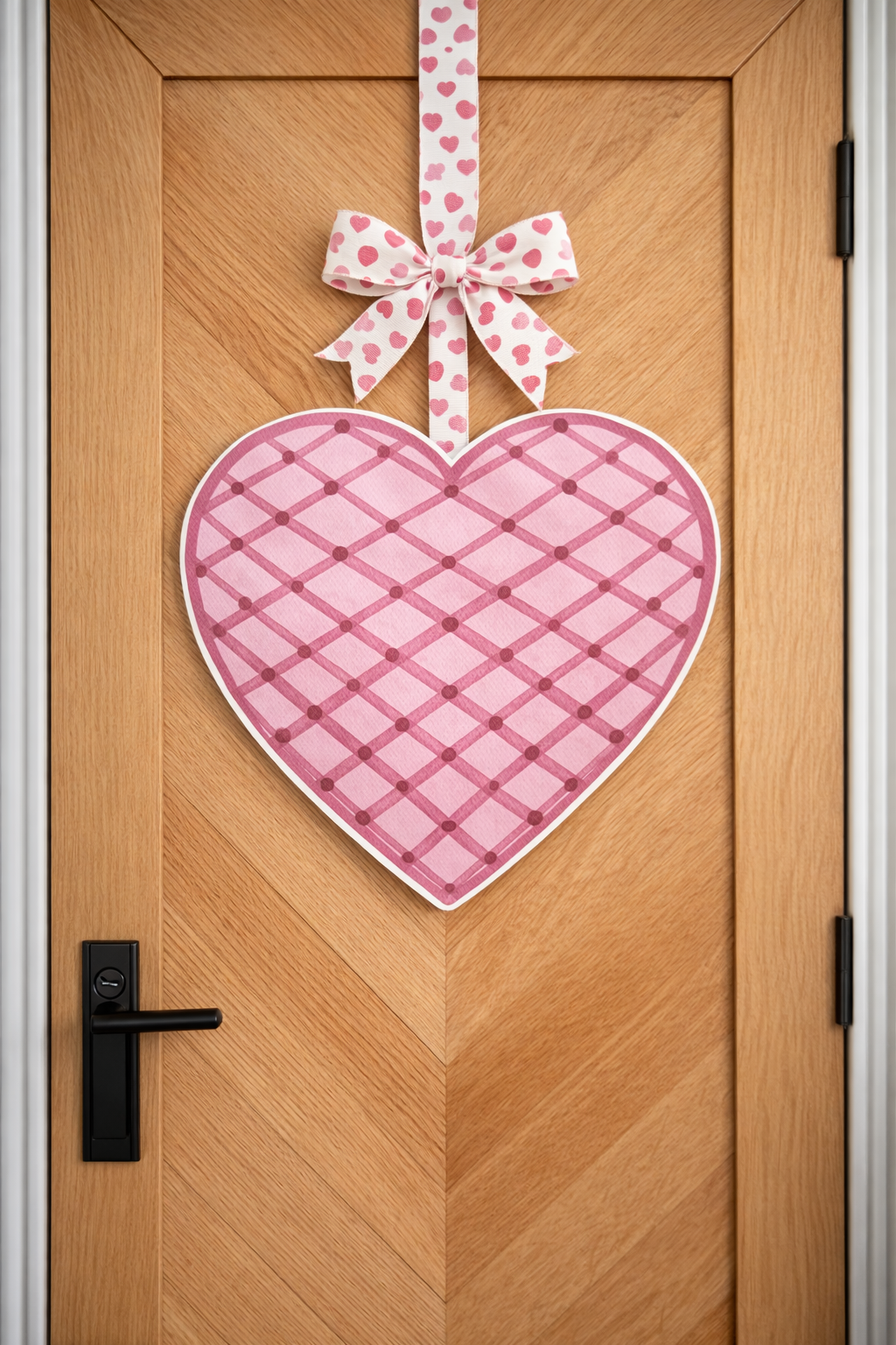 Blush Trellis Heart Hanger