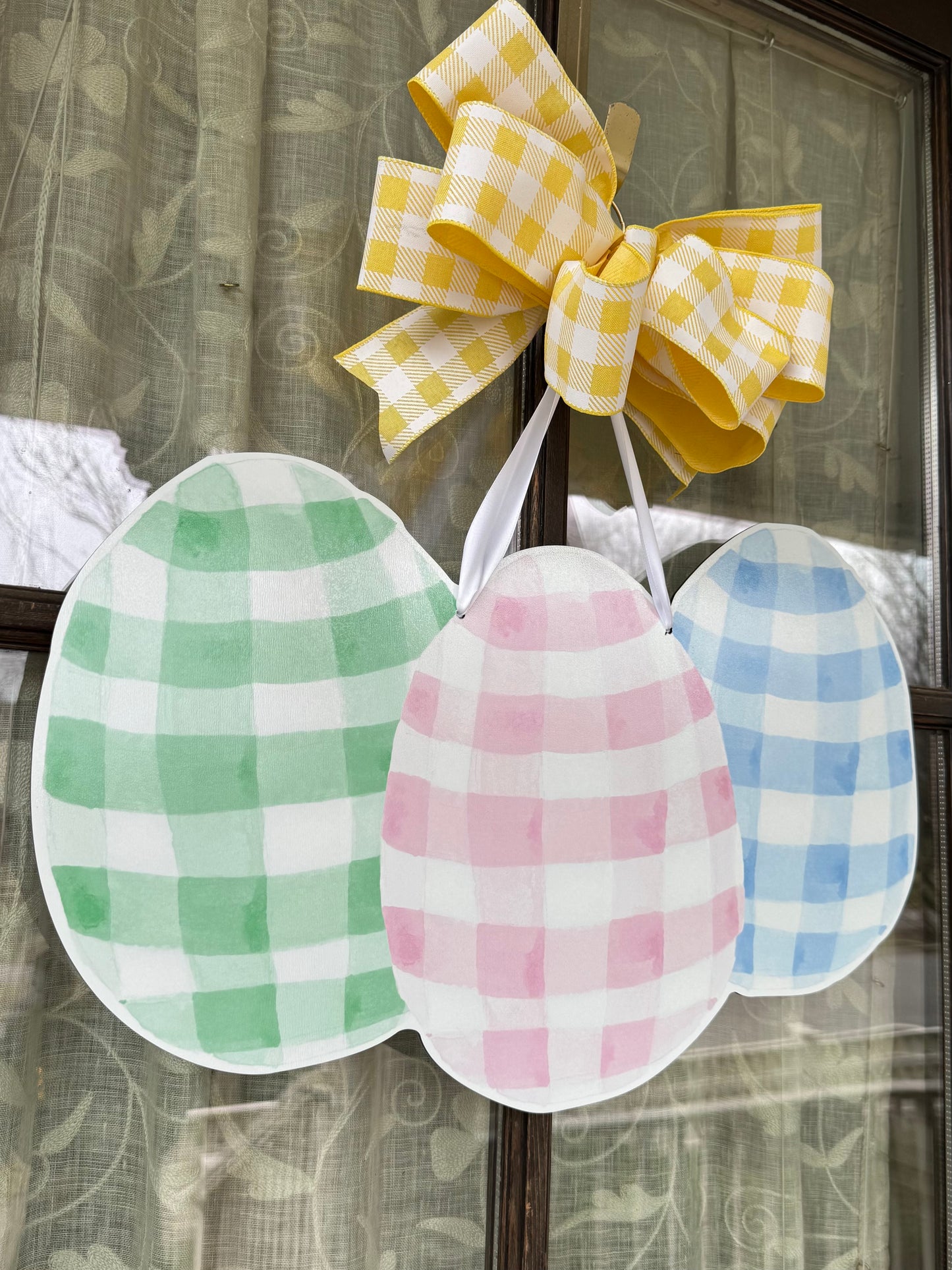 The Gingham Egg Trio