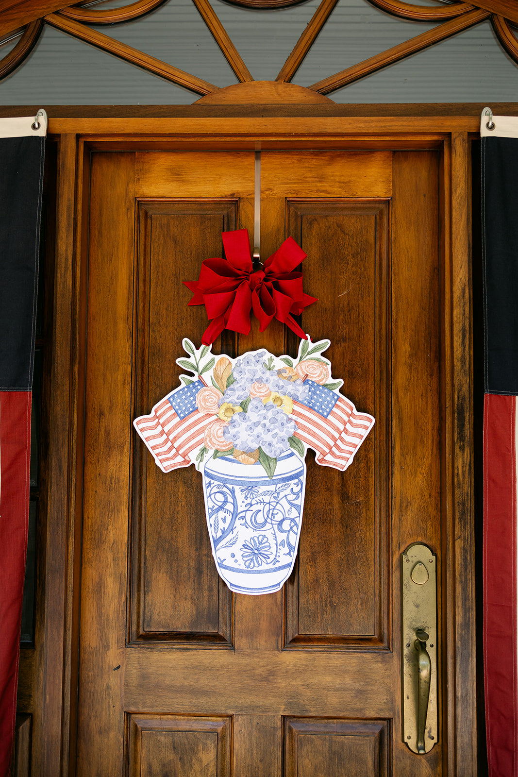 Patriotic Chinoiserie Jar Hanger