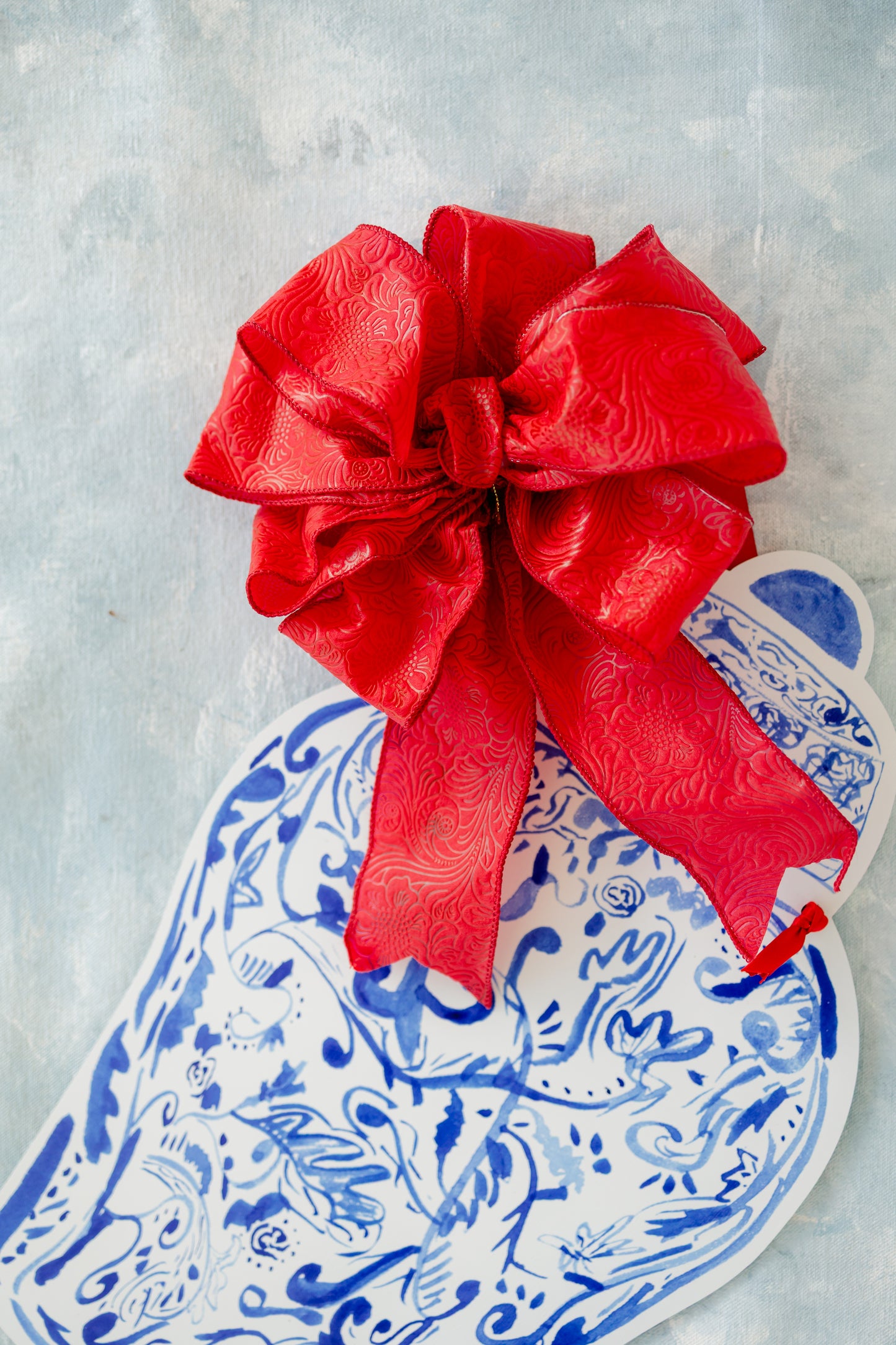 "Evergreen Blue" Chinoiserie Ginger Jar Hanger