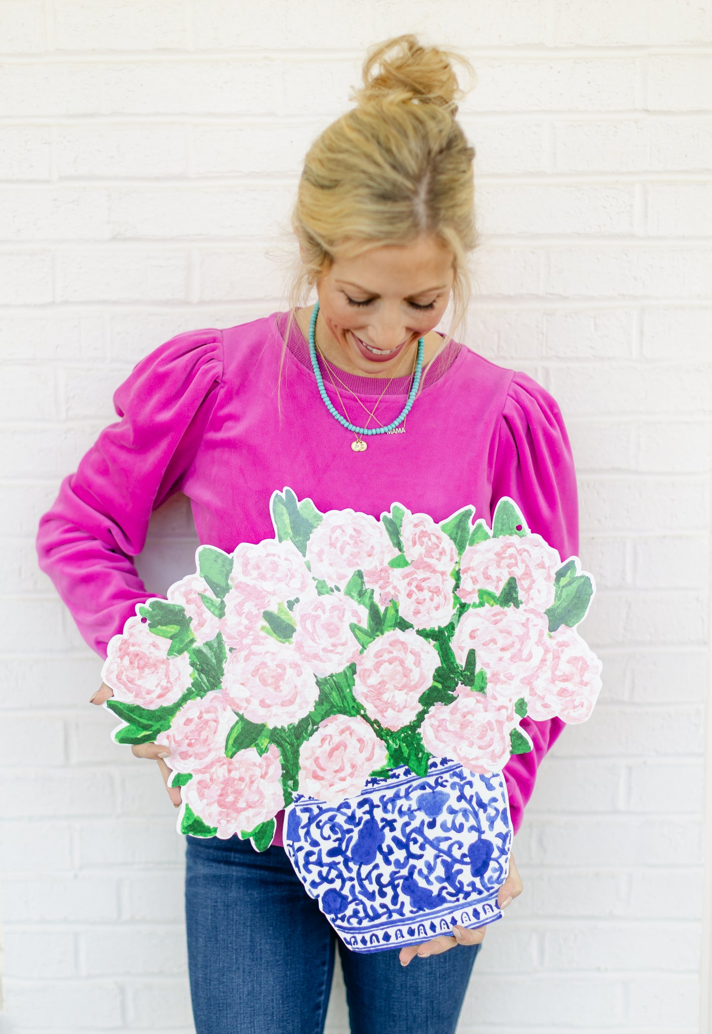 "The Peony Jar" Hanger