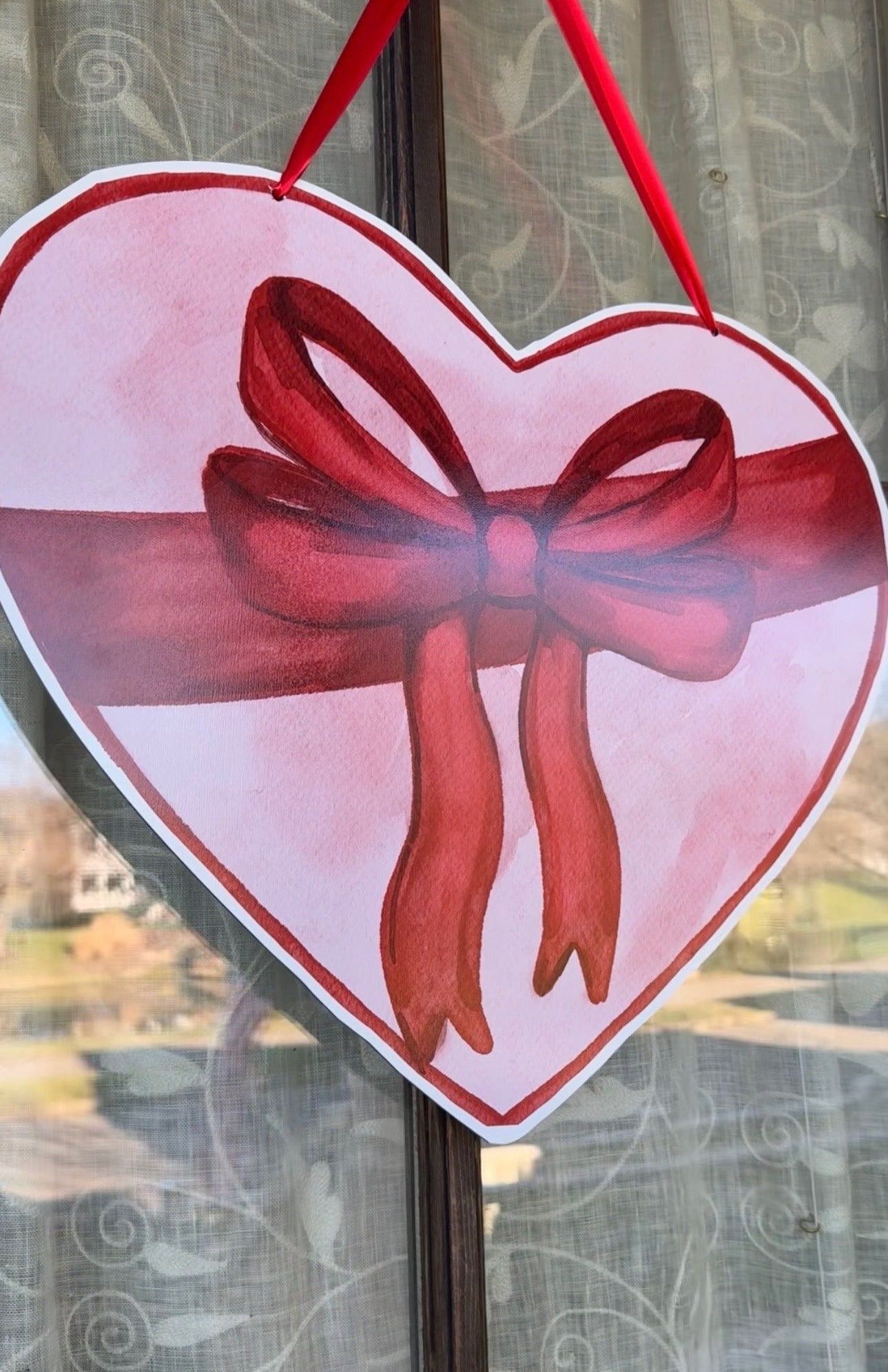 Wrapped with Love Heart Hanger