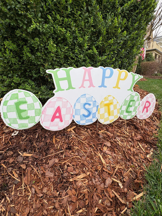 Happy Easter Pot Stake