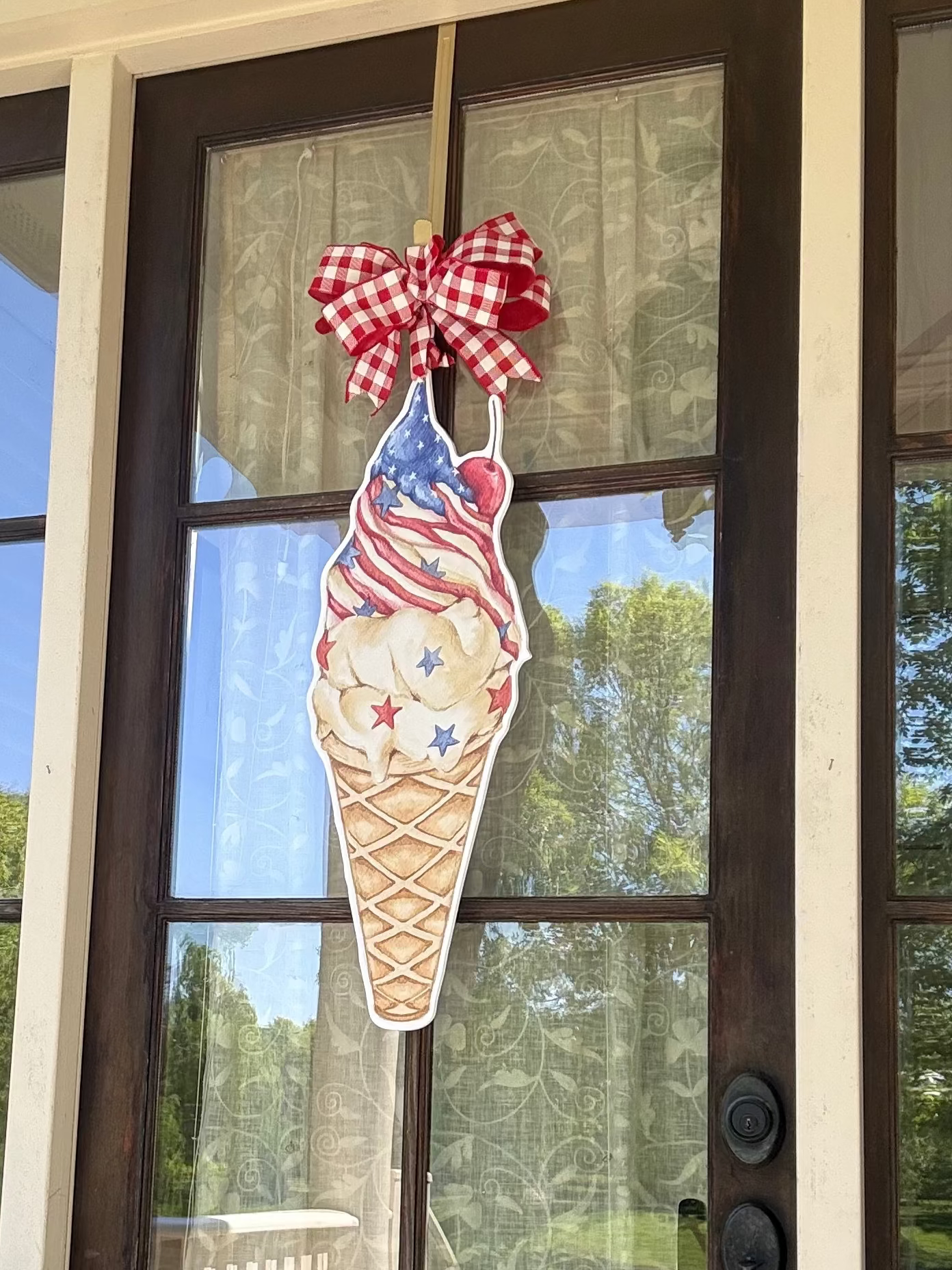 Star-Spangled Ice Cream Cone Hanger