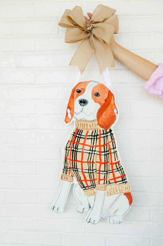 "The Burberry Bark" Dog Hanger